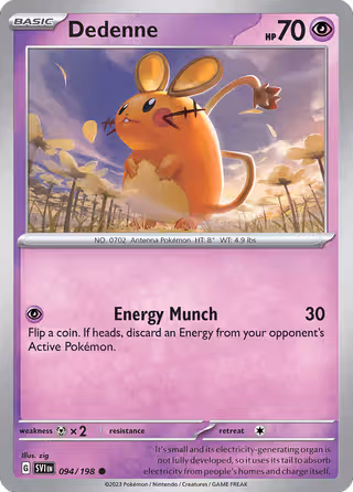 Dedenne 94/198 Pokemon card