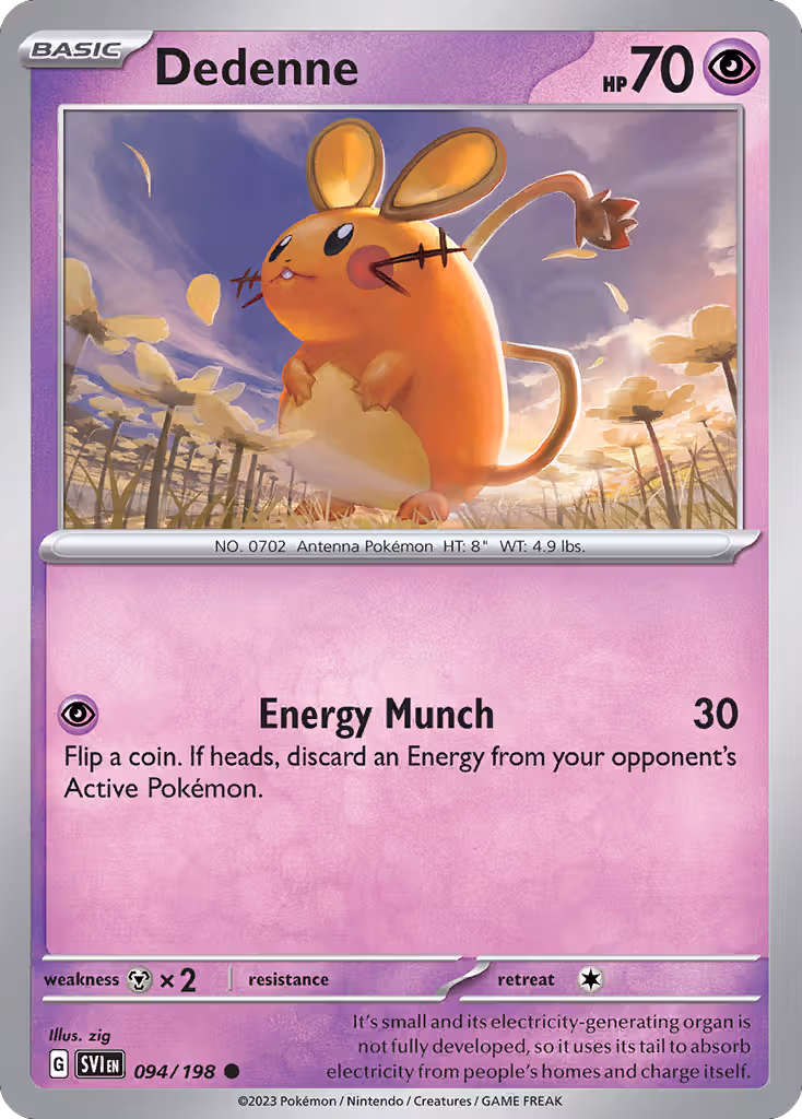 Dedenne 94/198 Pokemon card