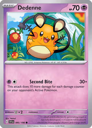 Dedenne 95/198 Pokemon card