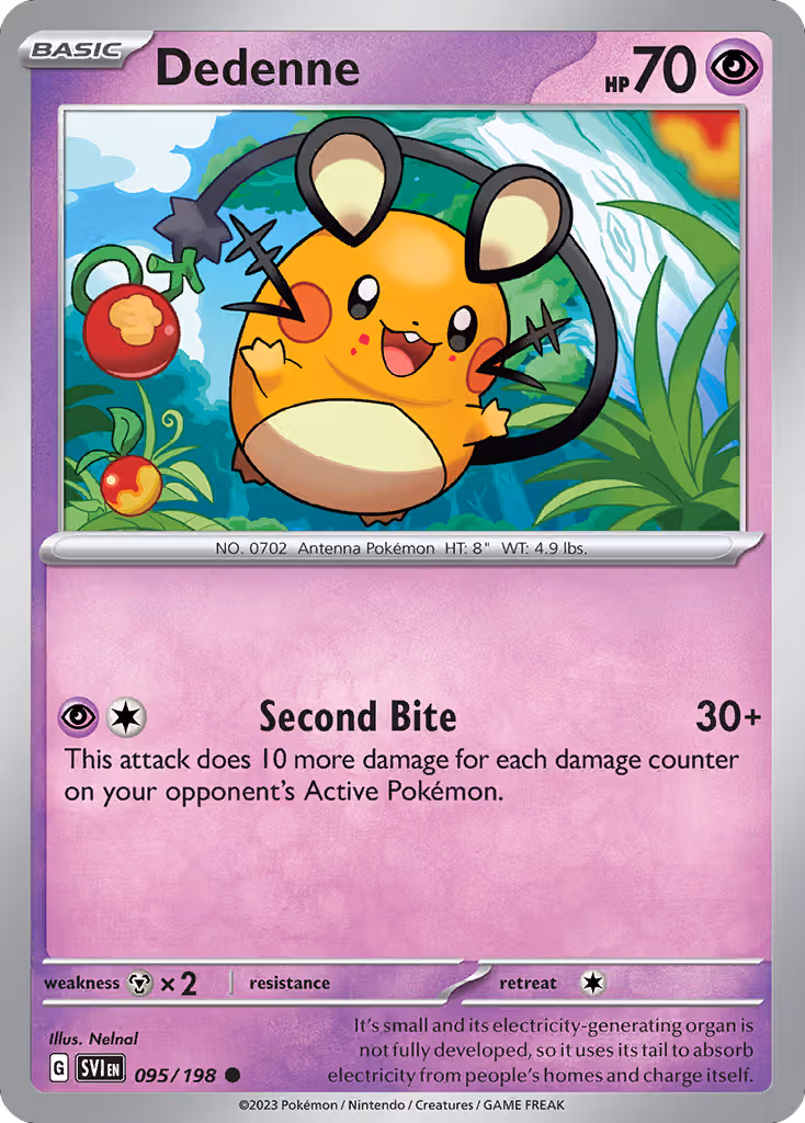 Dedenne 95/198 Pokemon card