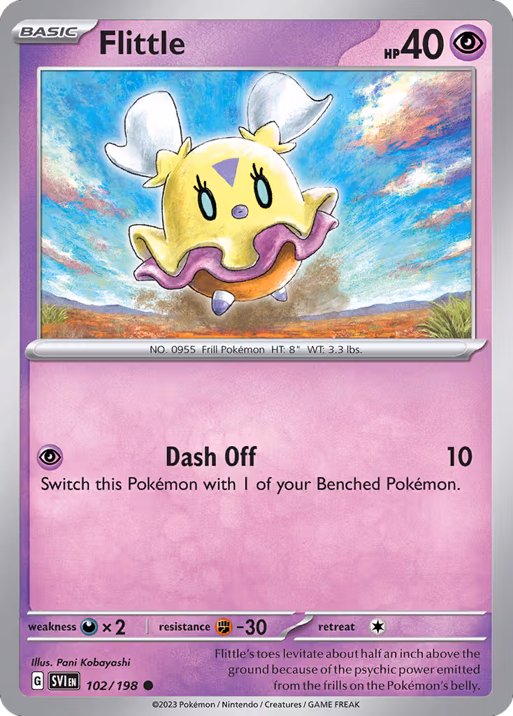 Flittle 102/198 Pokemon card