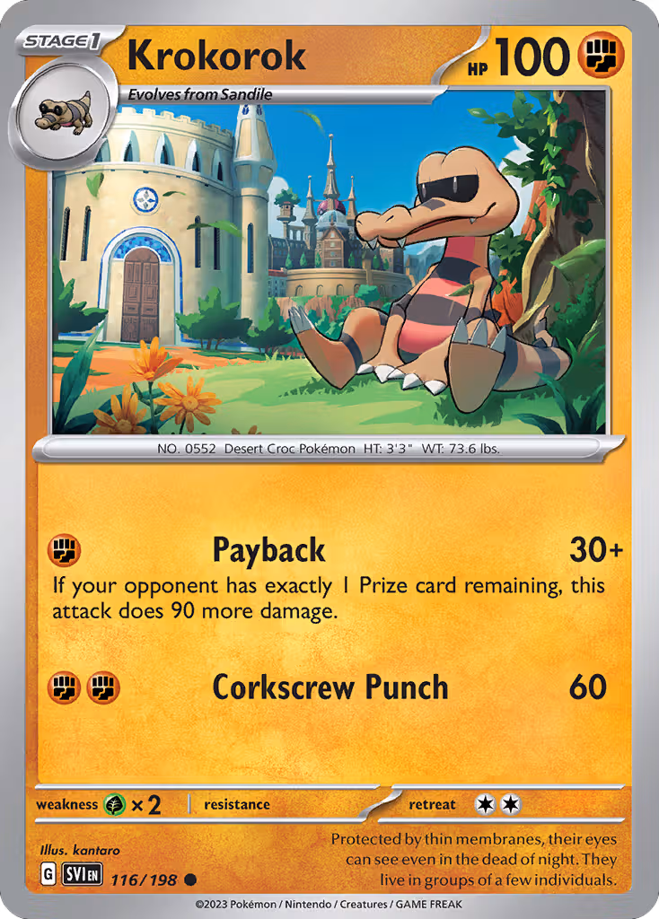 Krokorok 116/198 Pokemon card