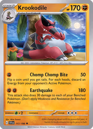 Krookodile 117/198 Pokemon card