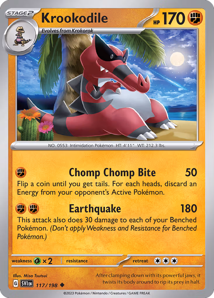 Krookodile 117/198 Pokemon card