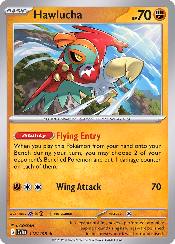 Hawlucha 118/198 Pokemon card