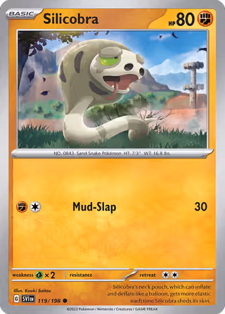 Silicobra 119/198 Pokemon card