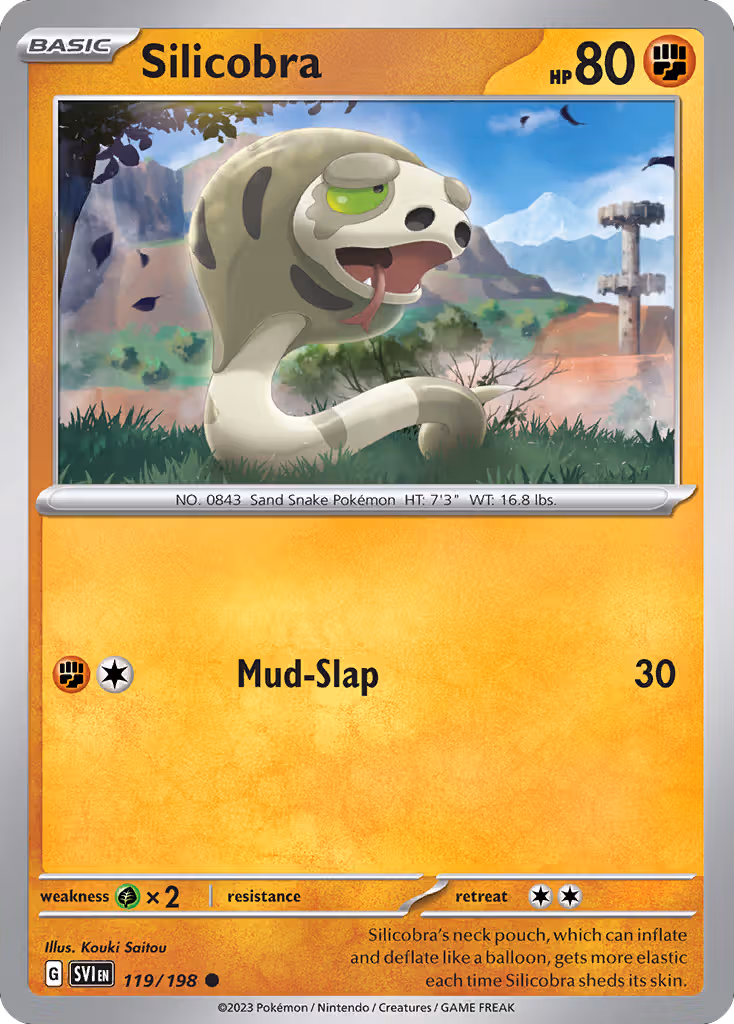 Silicobra 119/198 Pokemon card