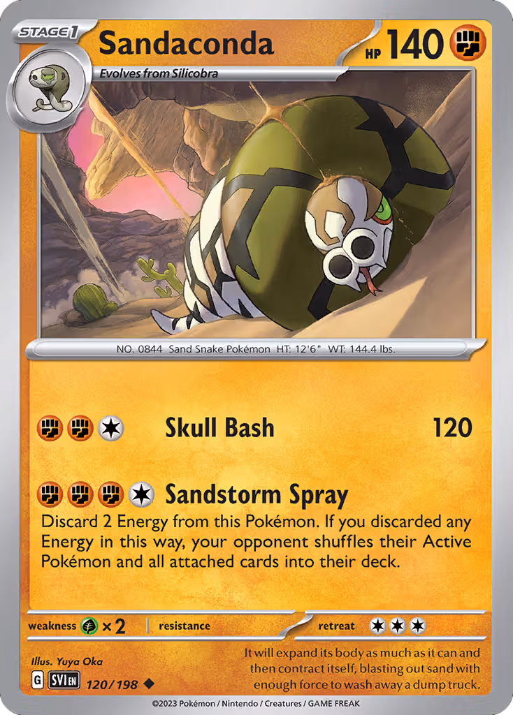 Sandaconda 120/198 Pokemon card