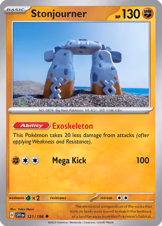 Stonjourner 121/198 Pokemon card