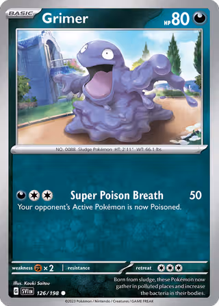 Grimer 126/198 Pokemon card