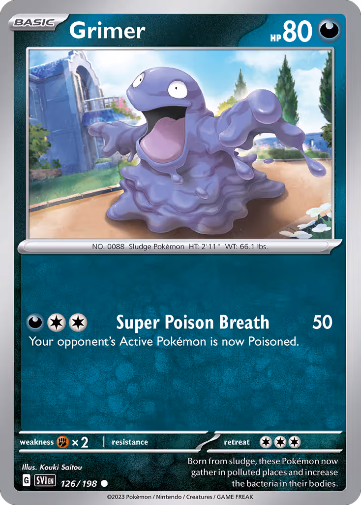 Grimer 126/198 Pokemon card