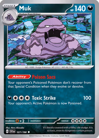 Muk 127/198 Pokemon card