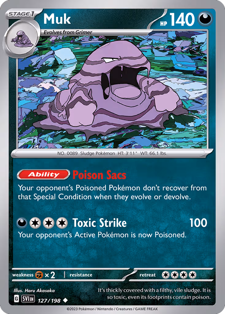 Muk 127/198 Pokemon card