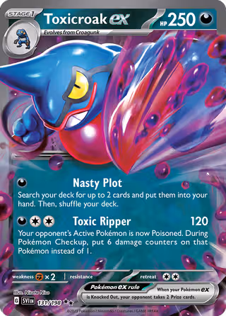 Toxicroak ex 131/198 Pokemon card