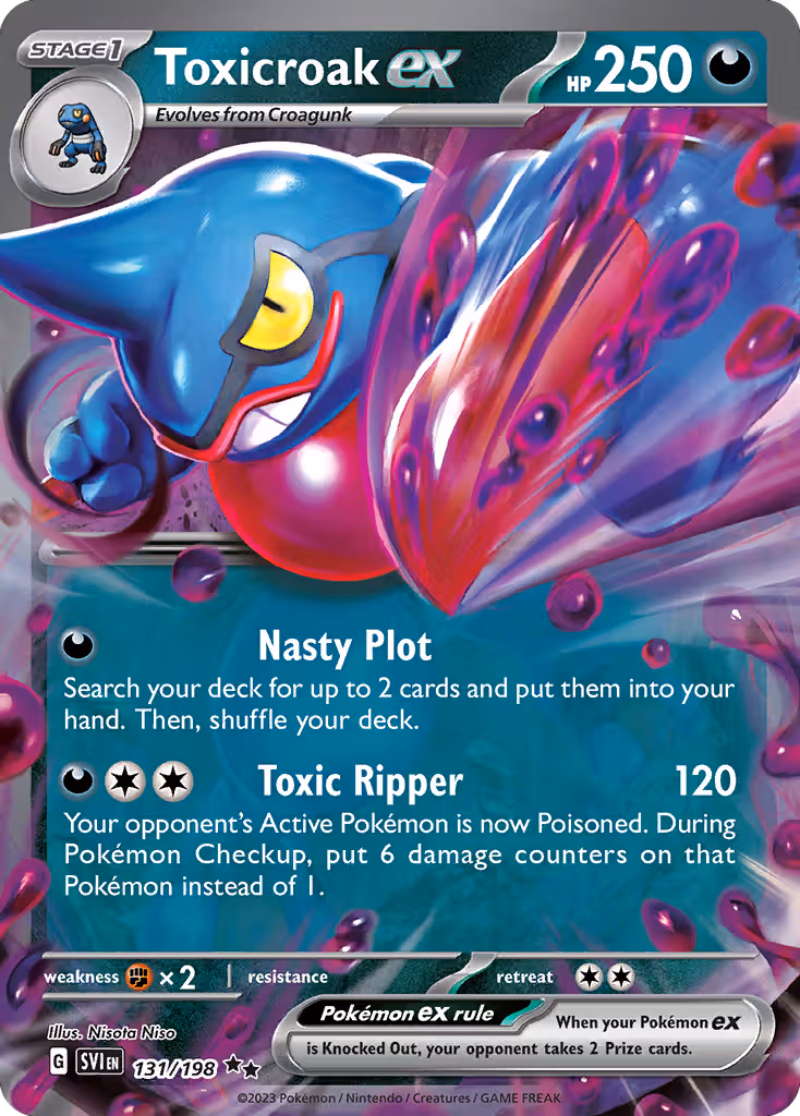 Toxicroak ex 131/198 Pokemon card