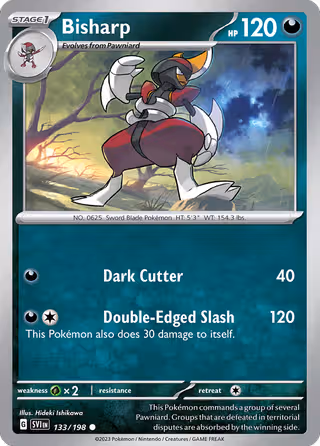 Bisharp 133/198 Pokemon card