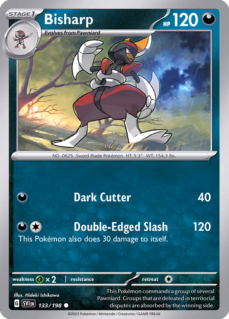 Bisharp 133/198 Pokemon card