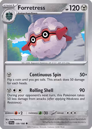 Forretress 139/198 Pokemon card