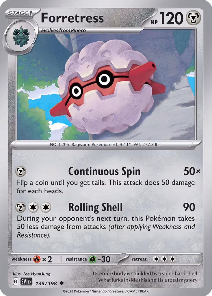 Forretress 139/198 Pokemon card