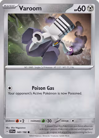 Varoom 140/198 Pokemon card