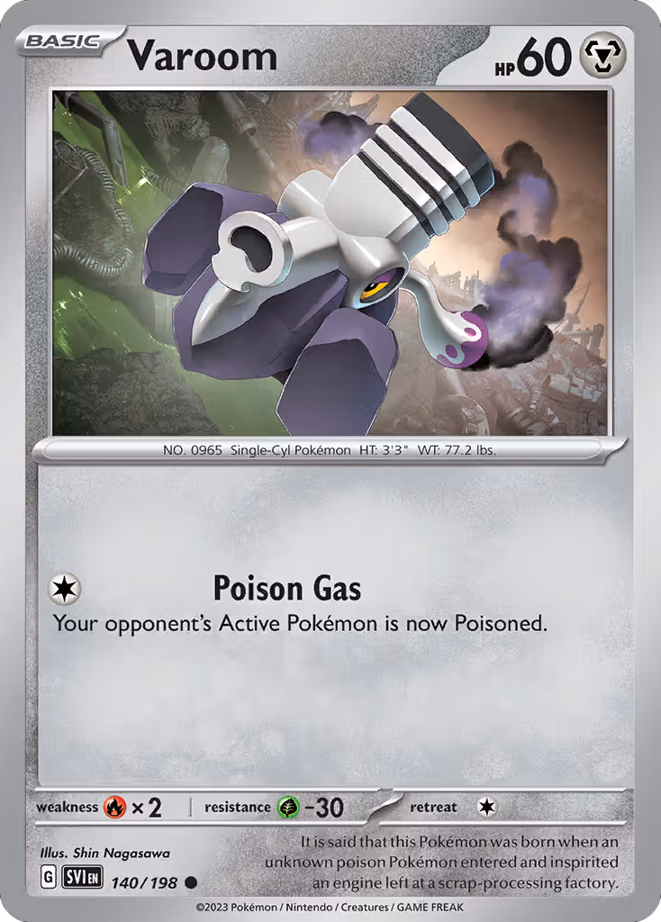 Varoom 140/198 Pokemon card