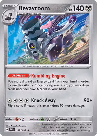 Revavroom 142/198 Pokemon card