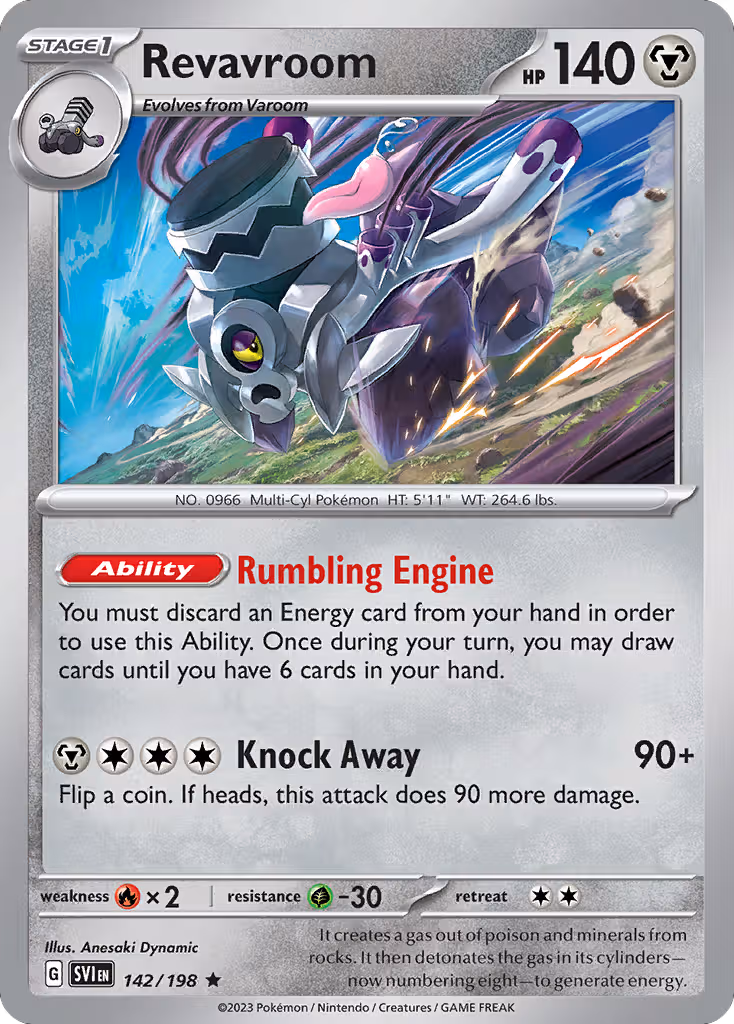 Revavroom 142/198 Pokemon card