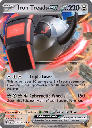 Iron Treads ex 143/198 Pokemon card