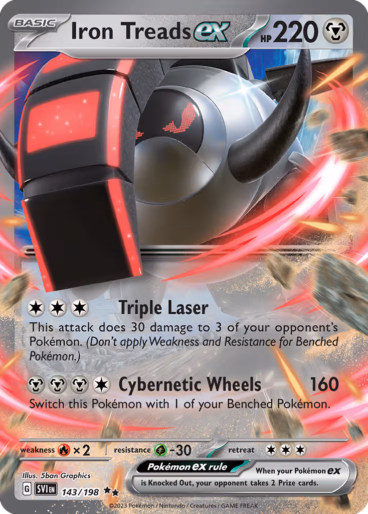 Iron Treads ex 143/198 Pokemon card