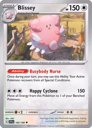 Blissey 145/198 Pokemon card