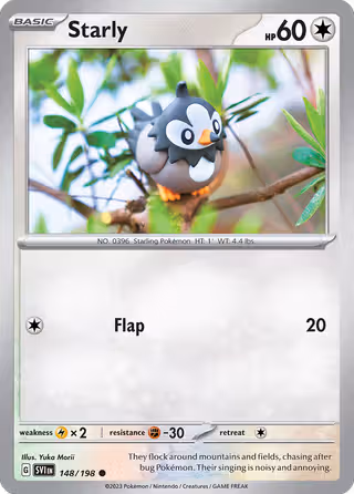 Starly 148/198 Pokemon card