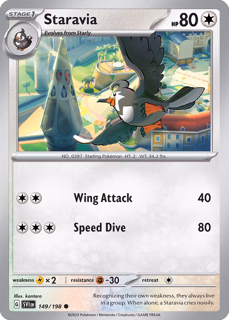 Staravia 149/198 Pokemon card