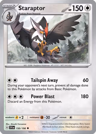 Staraptor 150/198 Pokemon card