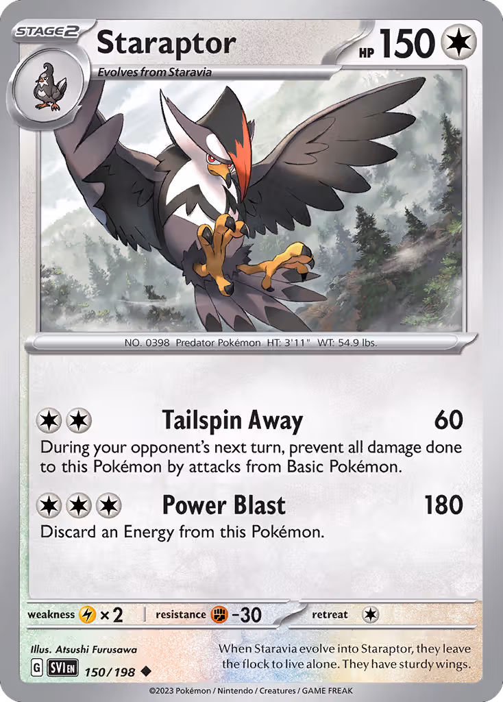 Staraptor 150/198 Pokemon card