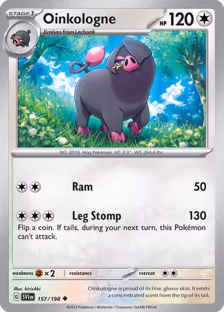 Oinkologne 157/198 Pokemon card