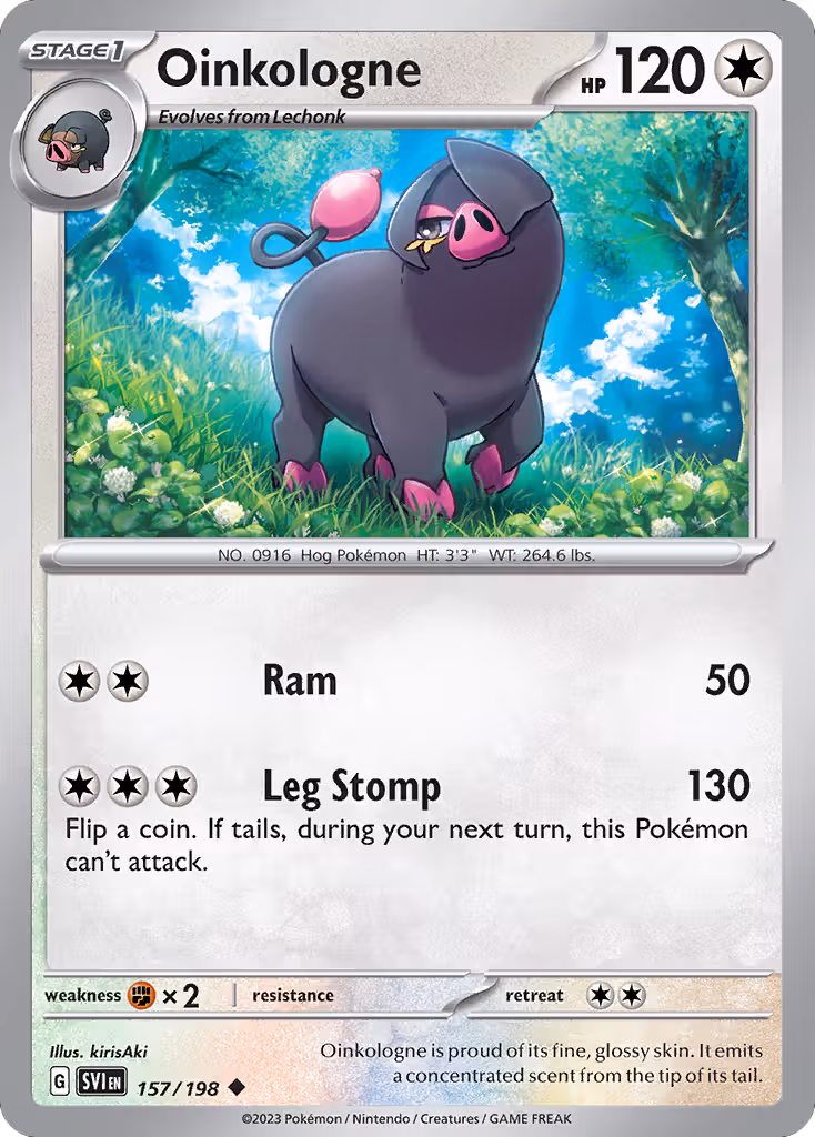 Oinkologne 157/198 Pokemon card