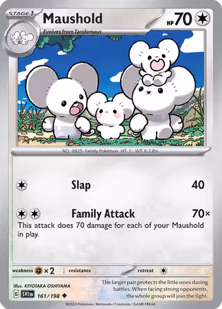 Maushold 161/198 Pokemon card
