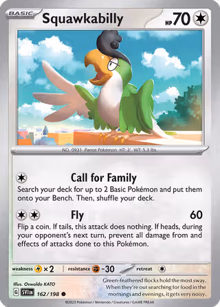 Squawkabilly 162/198 Pokemon card