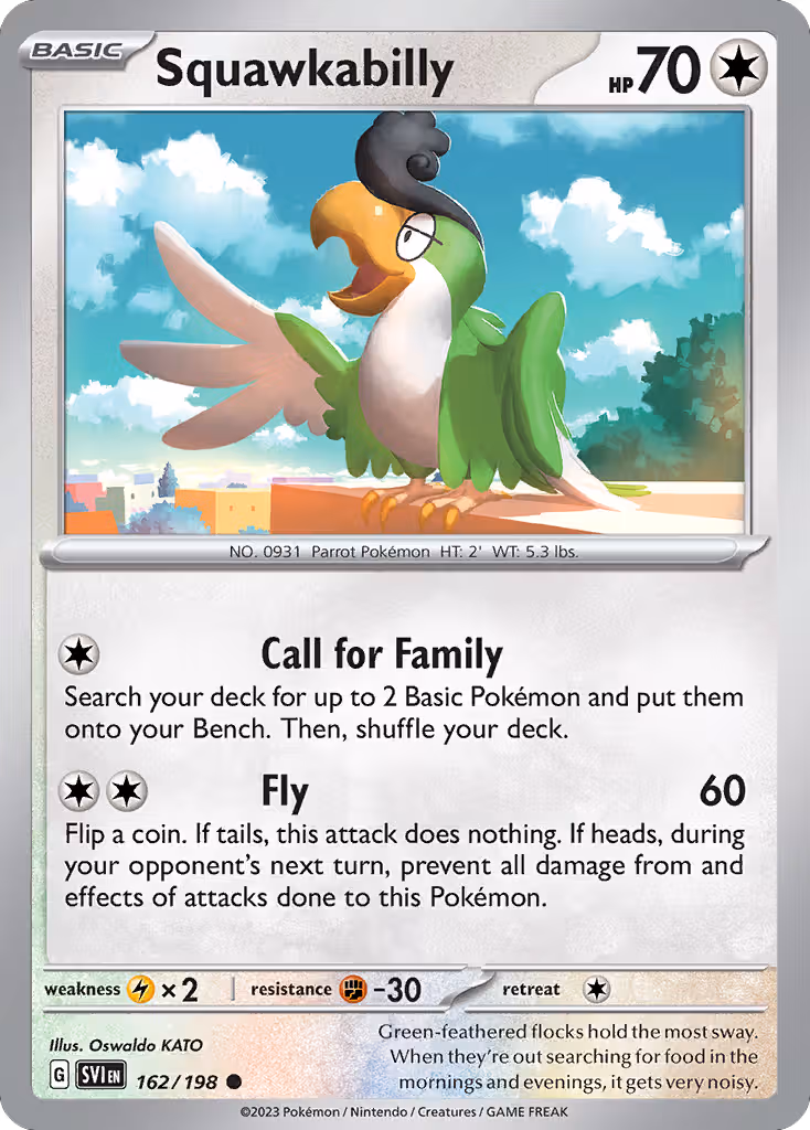 Squawkabilly 162/198 Pokemon card