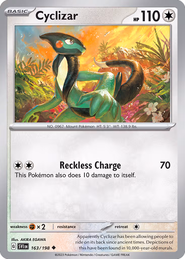 Cyclizar 163/198 Pokemon card