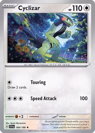 Cyclizar 164/198 Pokemon card