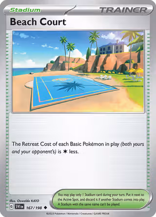 Beach Court 167/198 Pokemon card