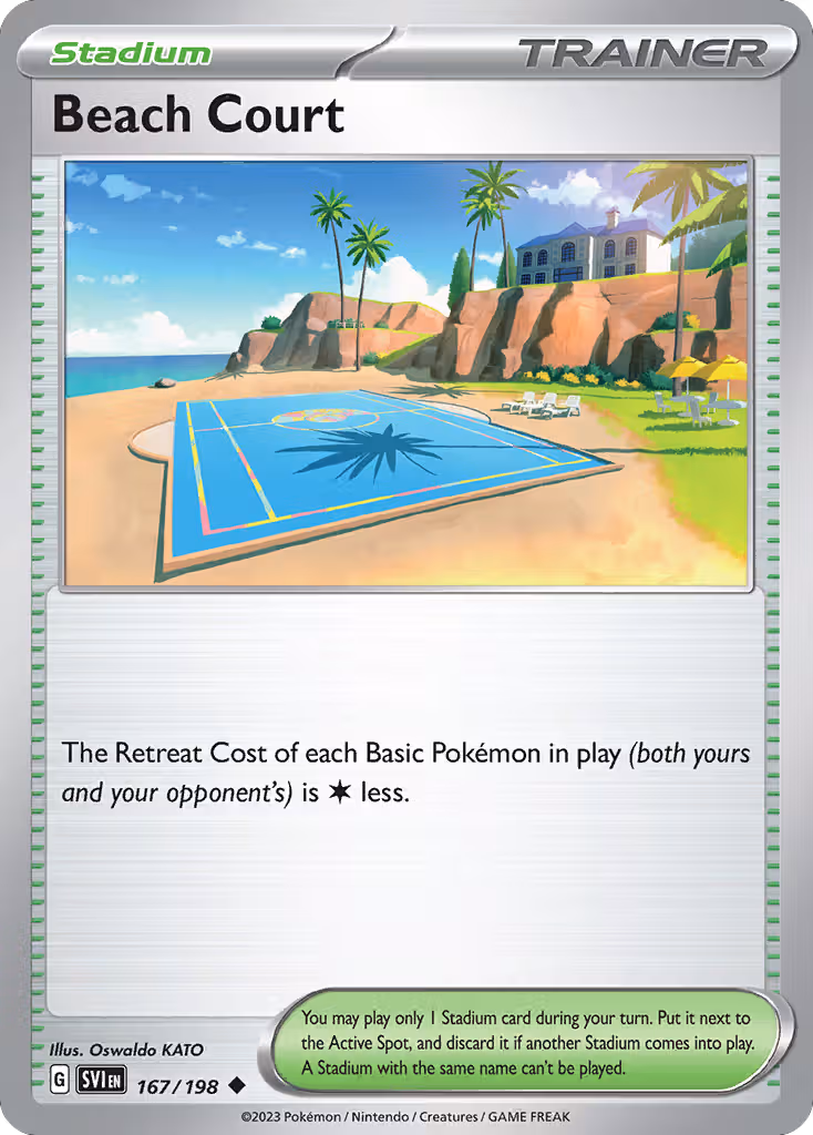 Beach Court 167/198 Pokemon card