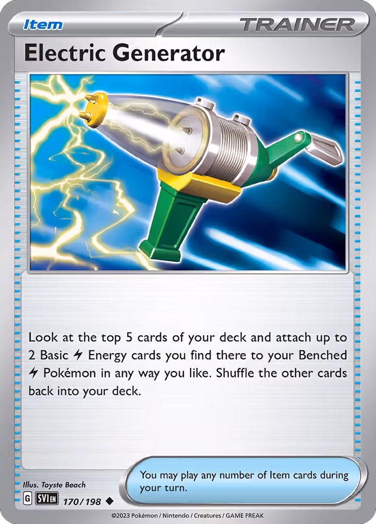 Electric Generator 170/198 Pokemon card