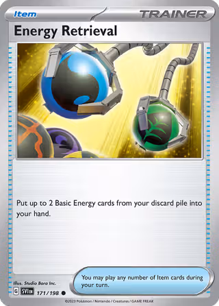 Energy Retrieval 171/198 Pokemon card