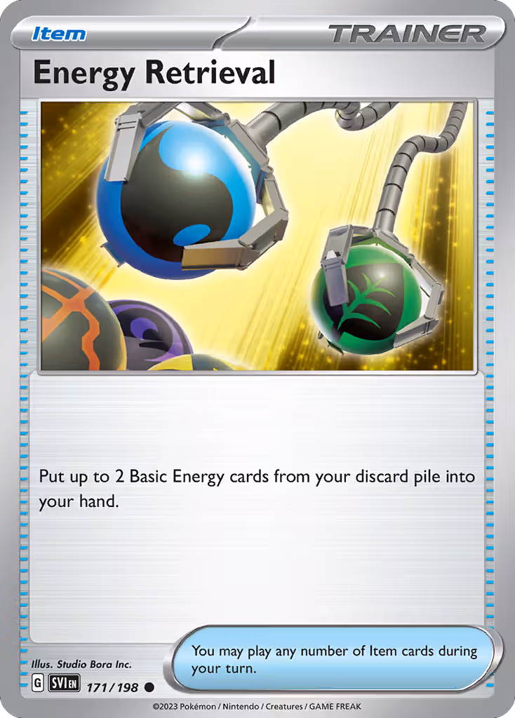 Energy Retrieval 171/198 Pokemon card
