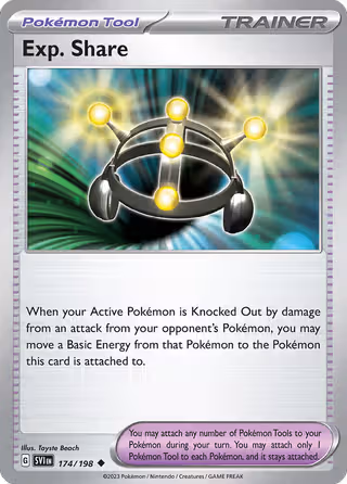 Exp. Share 174/198 Pokemon card