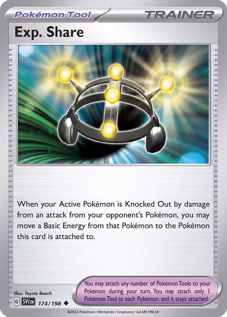 Exp. Share 174/198 Pokemon card