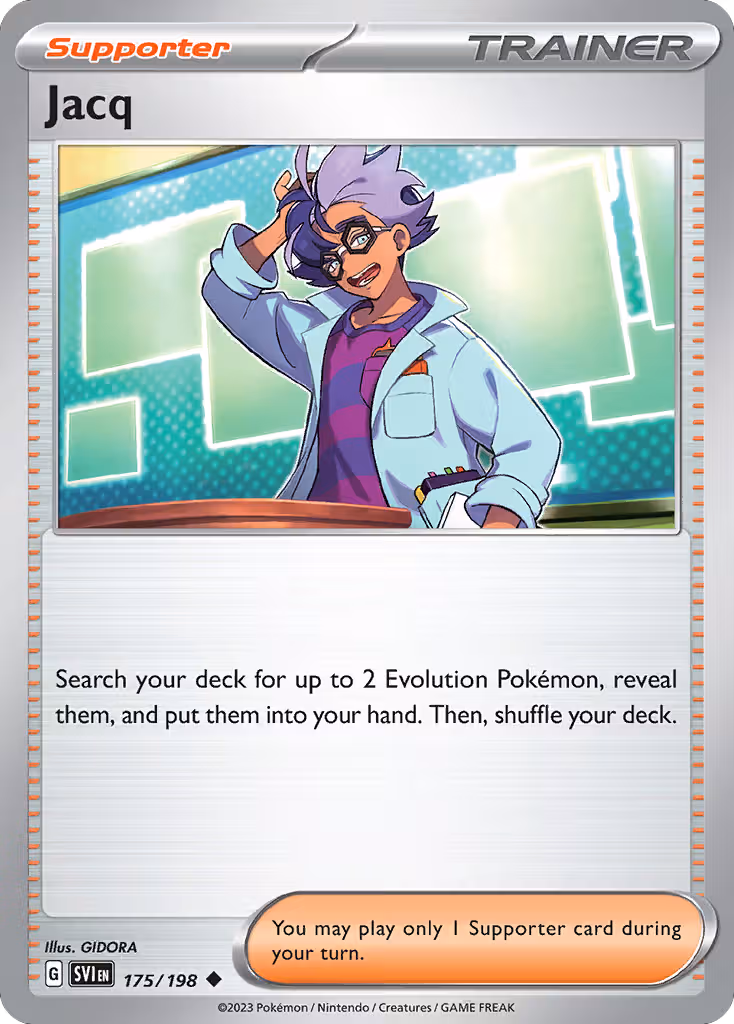 Jacq 175/198 Pokemon card