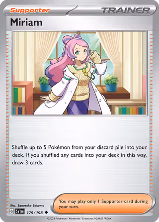 Miriam 179/198 Pokemon card